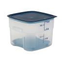 Cambro 12SFSPROPP190 12 qt FreshPro Square Food Storage Container - CamSquare®, Polypropylene, Translucent thumbnail 3