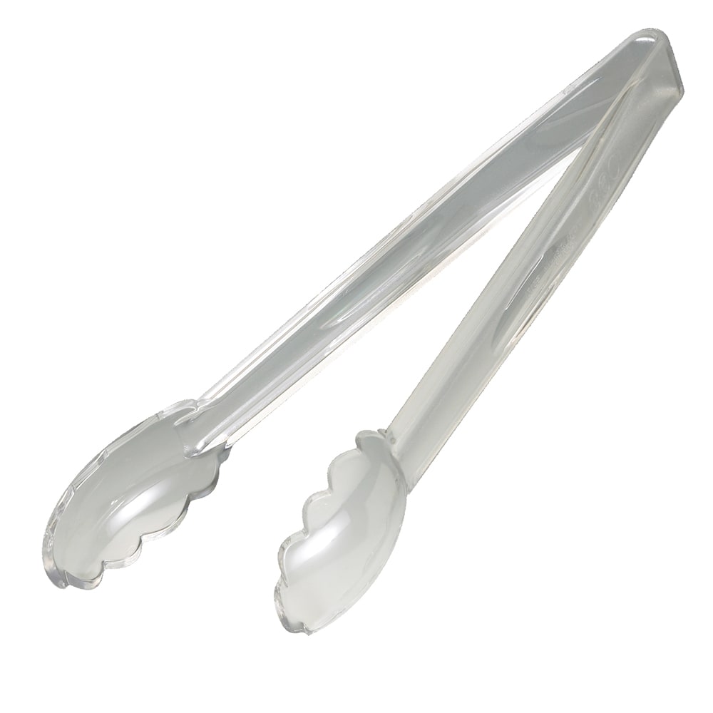 Cambro 12TGS135 12"L Plastic Utility Tongs, Clear