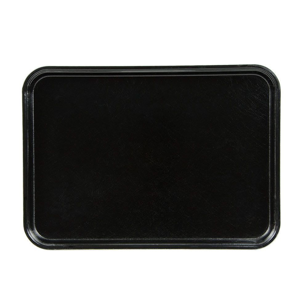 Cambro 1318MT110 Rectangular Market Display Tray - 12 5/8" x 17 3/4" x 11/16", Black