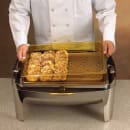 Cambro 13CLRHP150 H-Pan Colander - Full Size, 3"D, Amber thumbnail 2