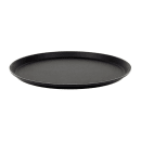 Cambro 1400CT110 14" Round Camtread Serving Tray - Fiberglass, Black Satin thumbnail 3
