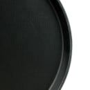 Cambro 1400CT110 14" Round Camtread Serving Tray - Fiberglass, Black Satin thumbnail 5