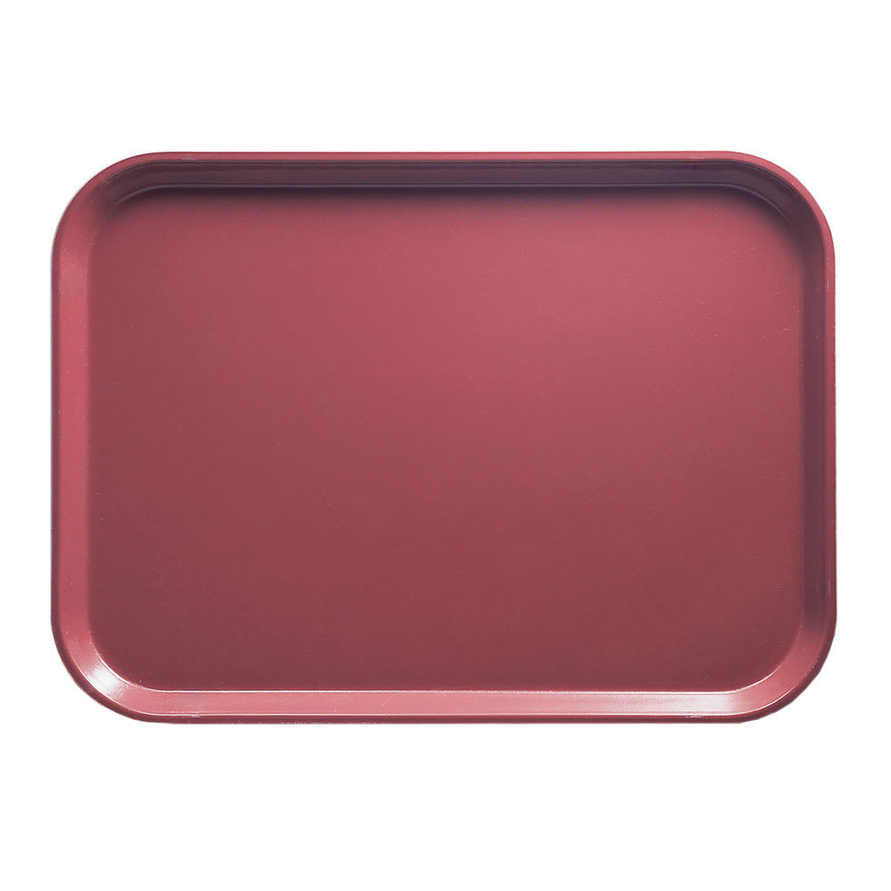 Cambro 1418410 Fiberglass Camtray® Cafeteria Tray - 18"L x 14"W, Raspberry Cream