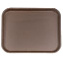 Cambro 1418CT138 Rectangular Camtread Serving Tray - 14x18", Fiberglass, Tavern Tan thumbnail 2