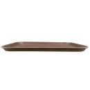 Cambro 1418CT138 Rectangular Camtread Serving Tray - 14x18", Fiberglass, Tavern Tan thumbnail 3