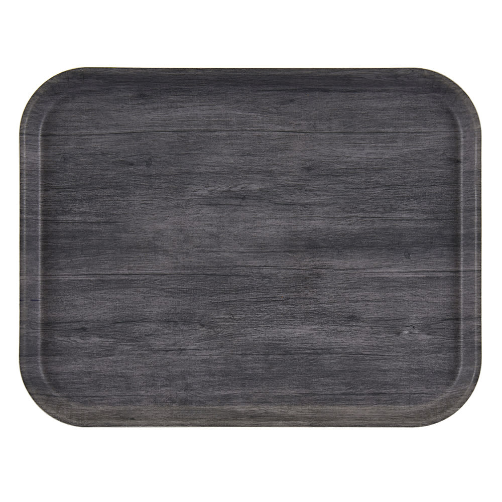 Cambro 1418DCET815 Rectangular Serving EpicTread™ Camtray - 14" x 18", Fiberglass, Charcoal Gray