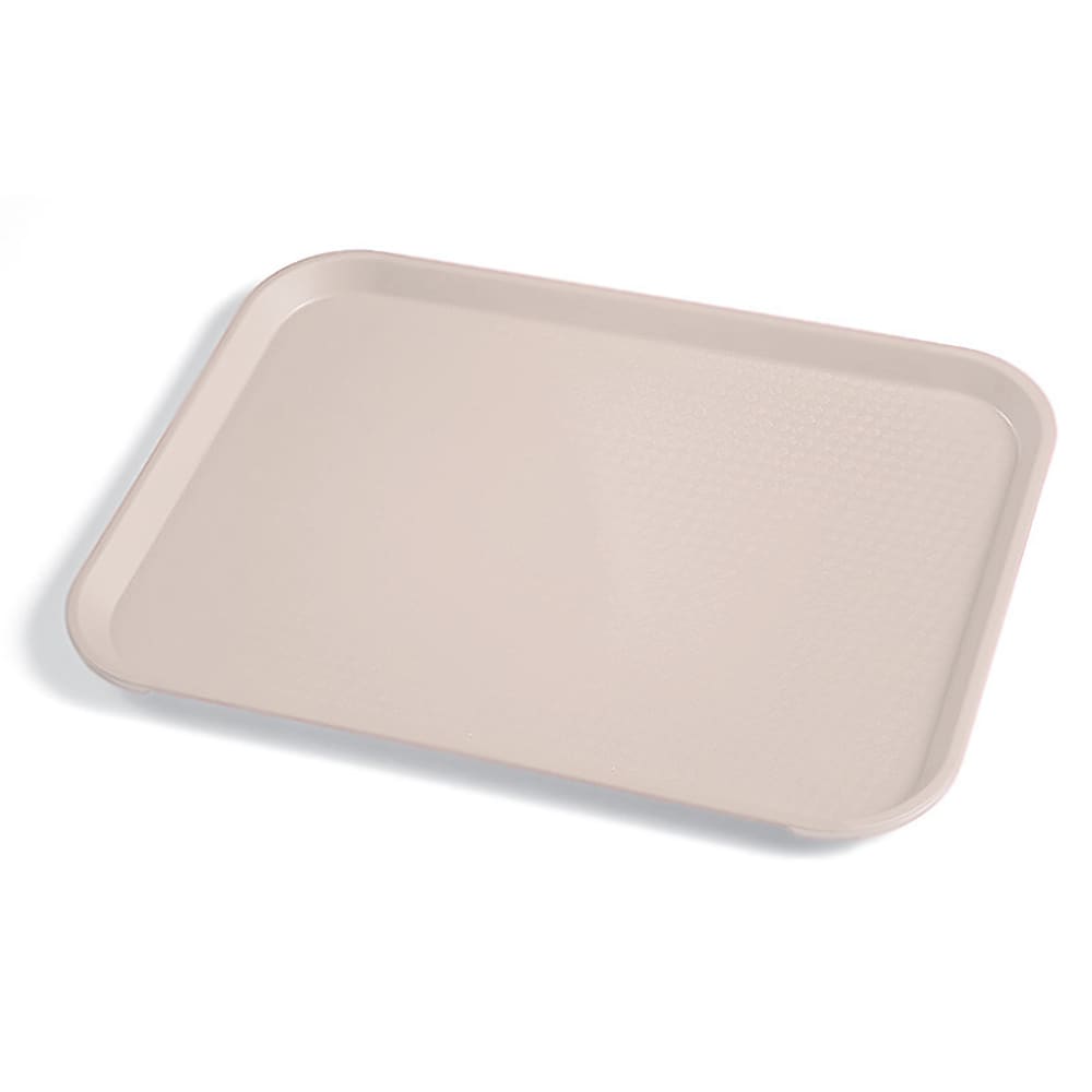 Cambro 1418FF106 Plastic Fast Food Tray - 17 3/4"L x 13 4/5"W, Light Peach