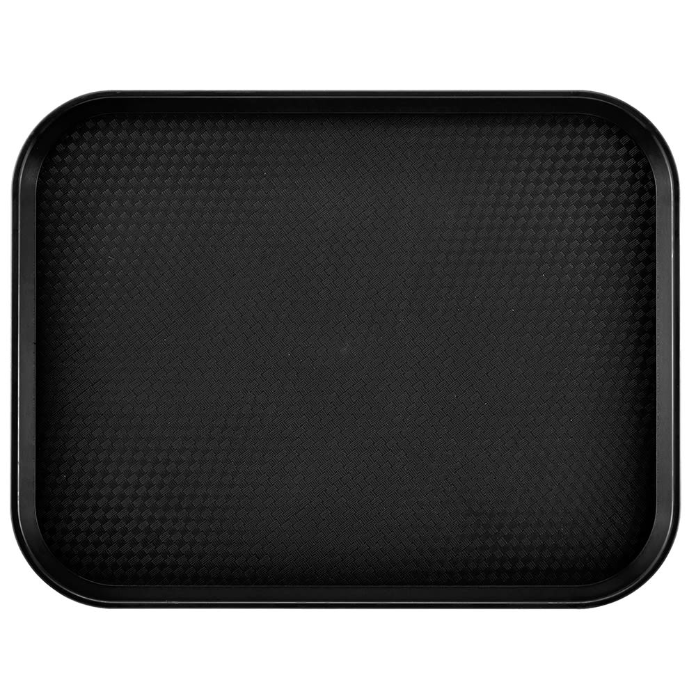 Cambro 1418FF110 Plastic Fast Food Tray - 17 3/4"L x 13 4/5"W, Black