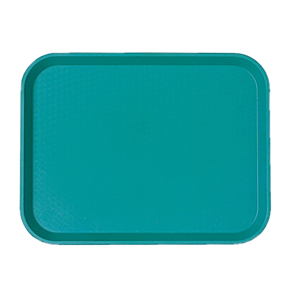 Cambro 1418FF414 Plastic Fast Food Tray - 17 3/4"L x 13 4/5"W, Teal