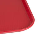 Cambro 1418FF416 Plastic Fast Food Tray - 17 3/4"L x 13 4/5"W, Cranberry thumbnail 5