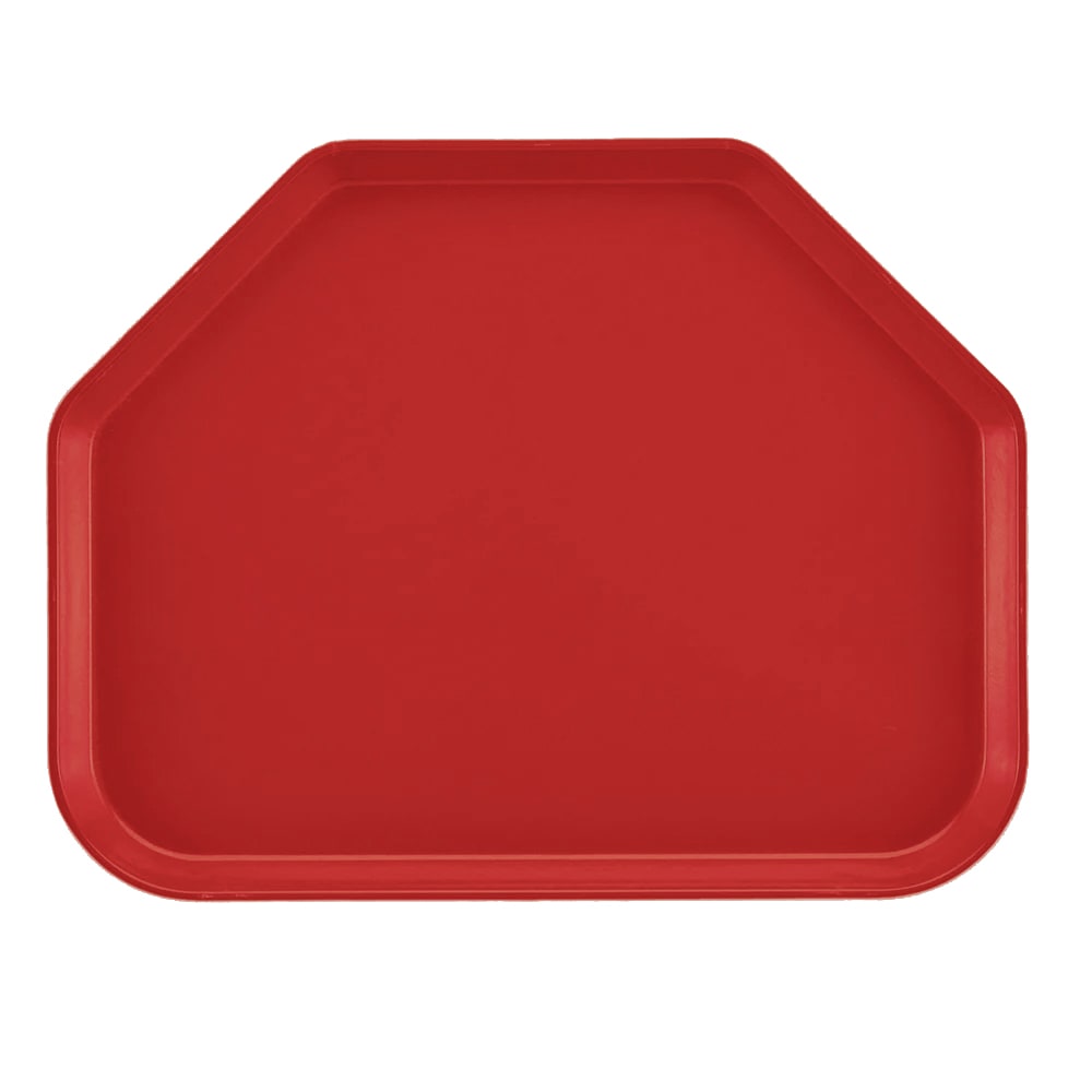 Cambro 1418TR510 Fiberglass Camtray® Cafeteria Tray - 18"L x 14"W, Signal Red
