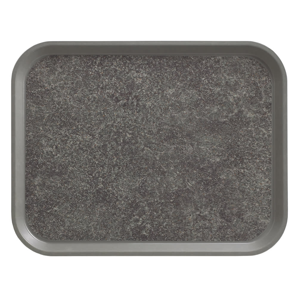 Cambro 1418VC381 Rectangular Versa Camtray - 14x18" Pearl, Fiberglass, Gray/Titan