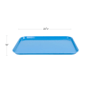 Cambro 1520CL142 Fiberglass Camlite® Cafeteria Tray - 20 1/4"L x 15"W, Blue thumbnail 2