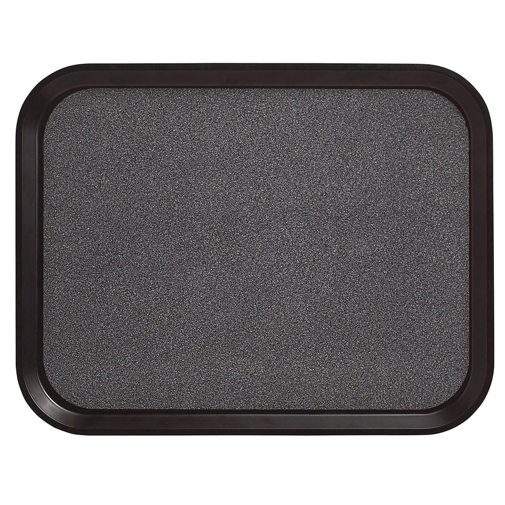Cambro 1520VC382 Rectangular Versa Camtray - 15x20", Fiberglass, Black/Pebbled Black