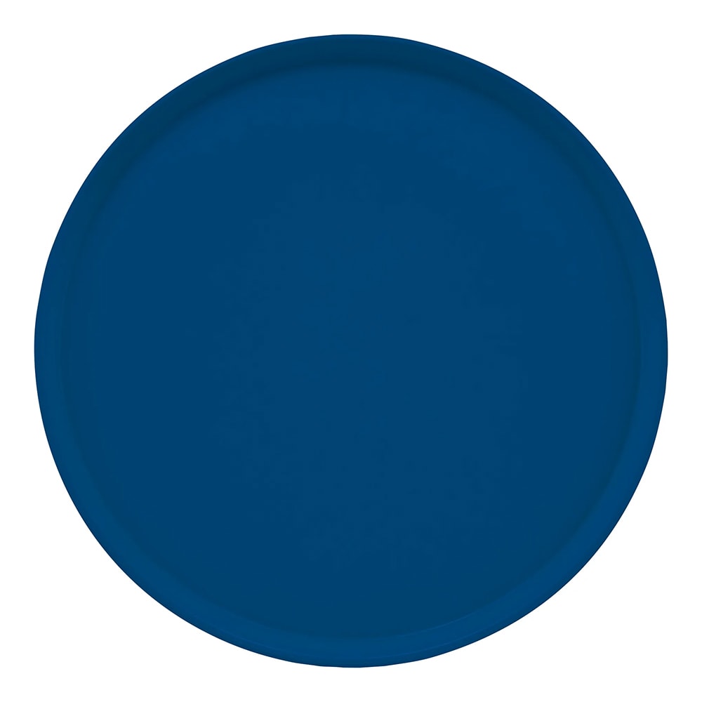 Cambro 1550123 16" Round Serving Camtray - Low-Profile, Fiberglass, Amazon Blue