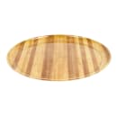 Cambro 1550303 16" Round Serving Camtray - Low Profile, Fiberglass, Light Butcher Block thumbnail 2
