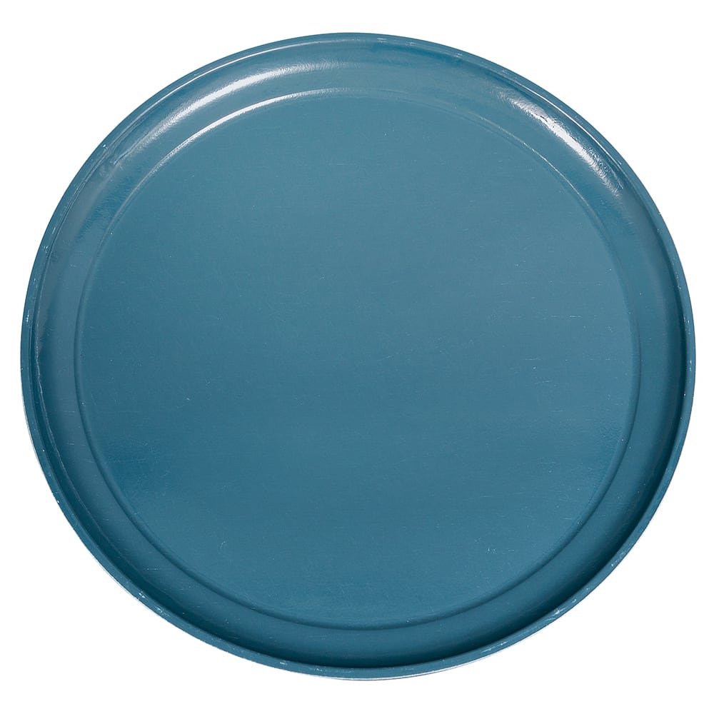 Cambro 1550401 16" Round Serving Camtray - Low-Profile, Fiberglass, Slate Blue