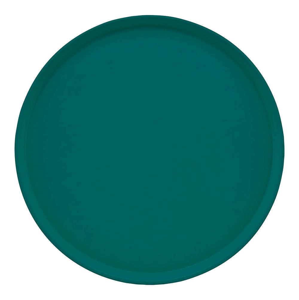 Cambro 1550414 16" Round Serving Camtray - Low-Profile, Fiberglass, Teal