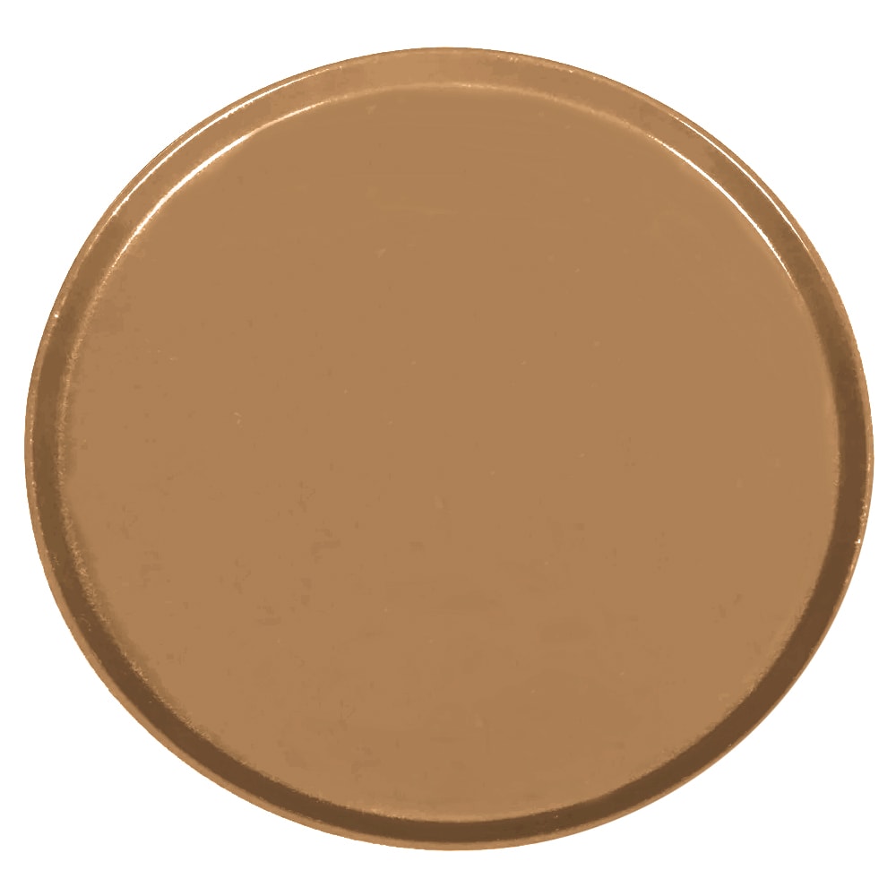 Cambro 1550508 16" Round Serving Camtray - Low-Profile, Fiberglass, Suede Brown