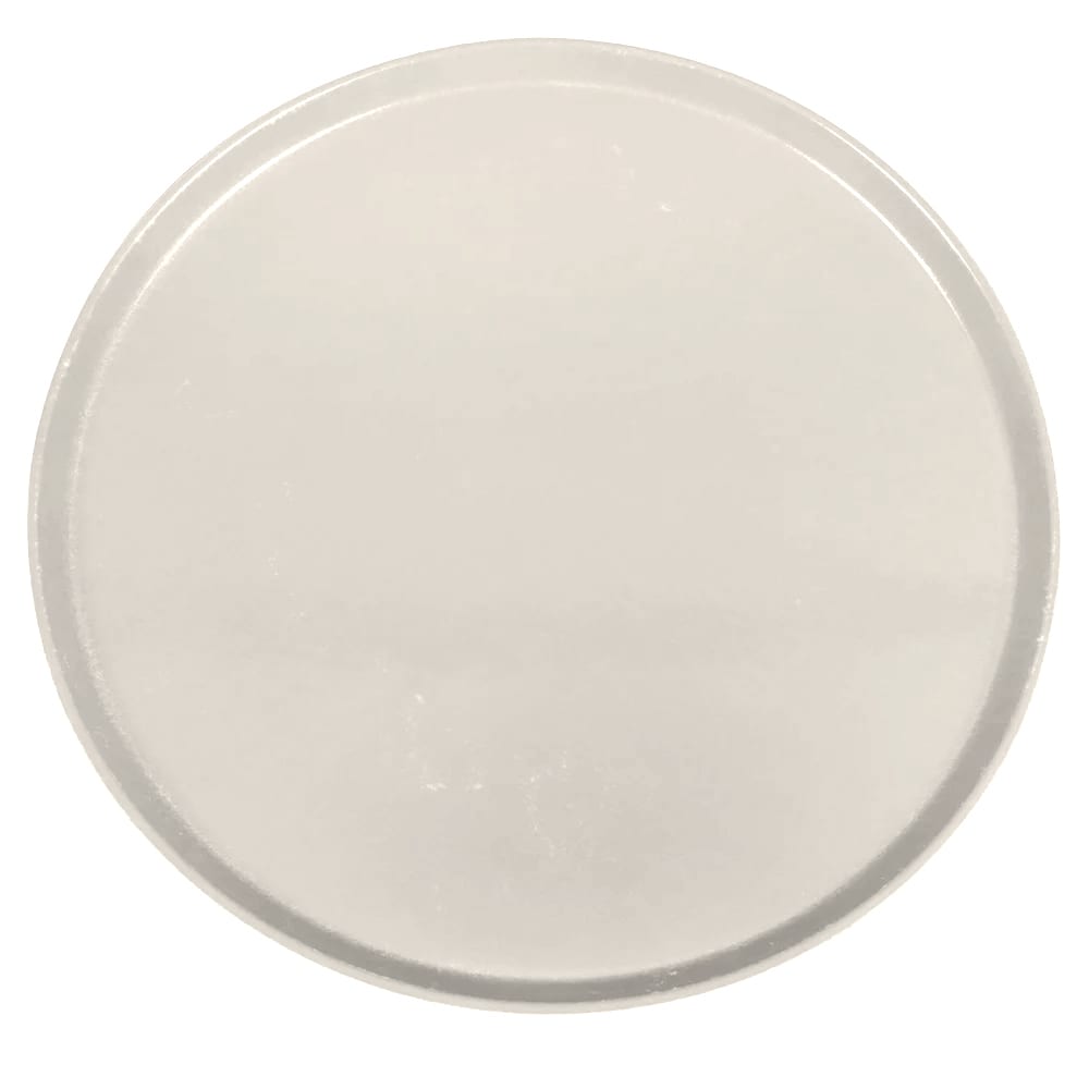 Cambro 1550538 16" Round Serving Camtray - Low-Profile, Fiberglass, Cottage White