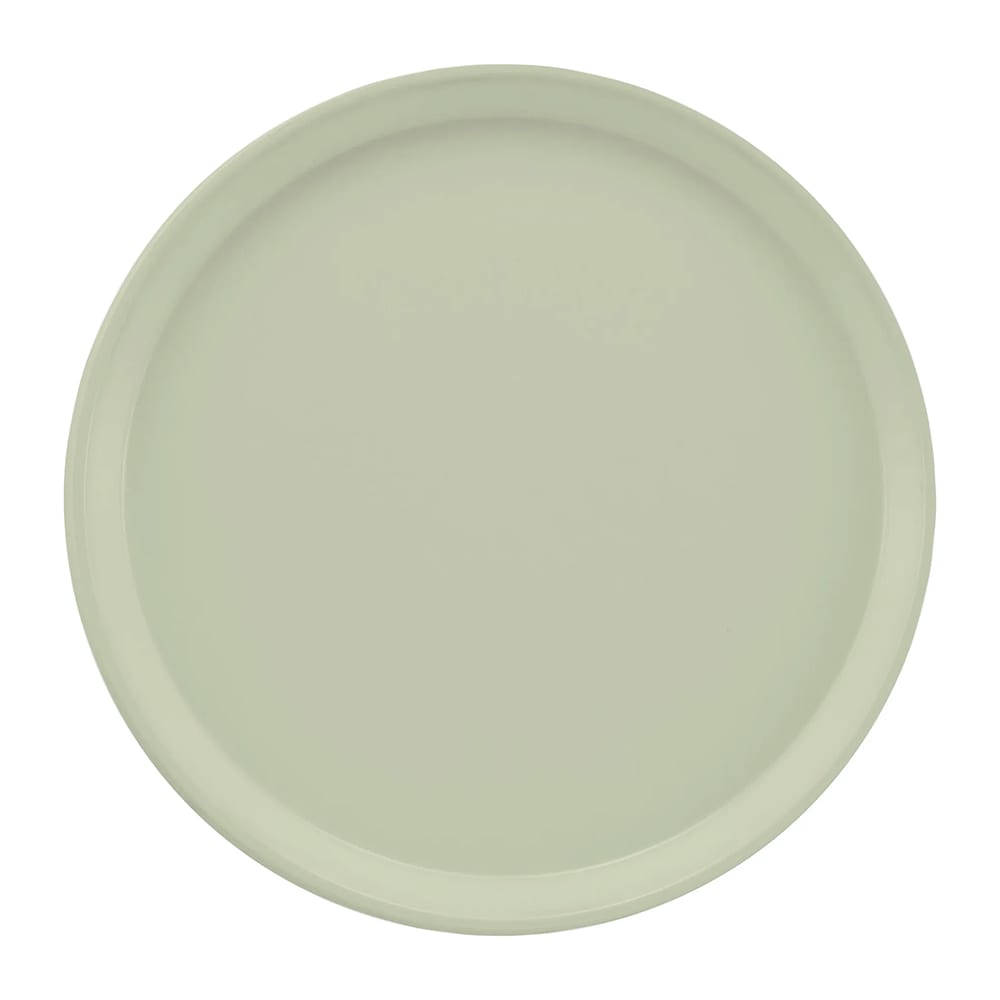 Cambro 1600101 16" Round Serving Camtray - Fiberglass, Antique Parchment