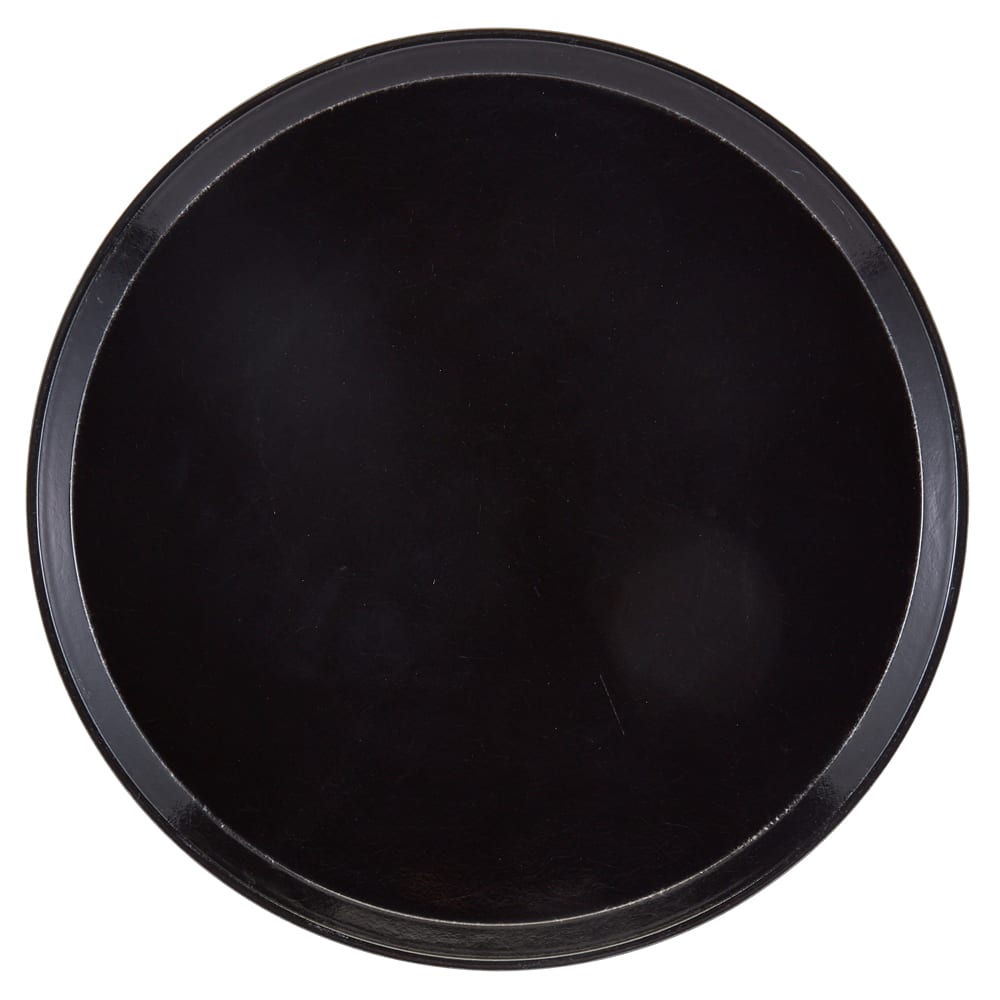 Cambro 1600110 16" Round Serving Camtray - Fiberglass, Black