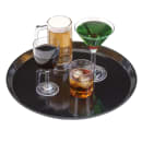 Cambro 1600110 16" Round Serving Camtray - Fiberglass, Black thumbnail 2