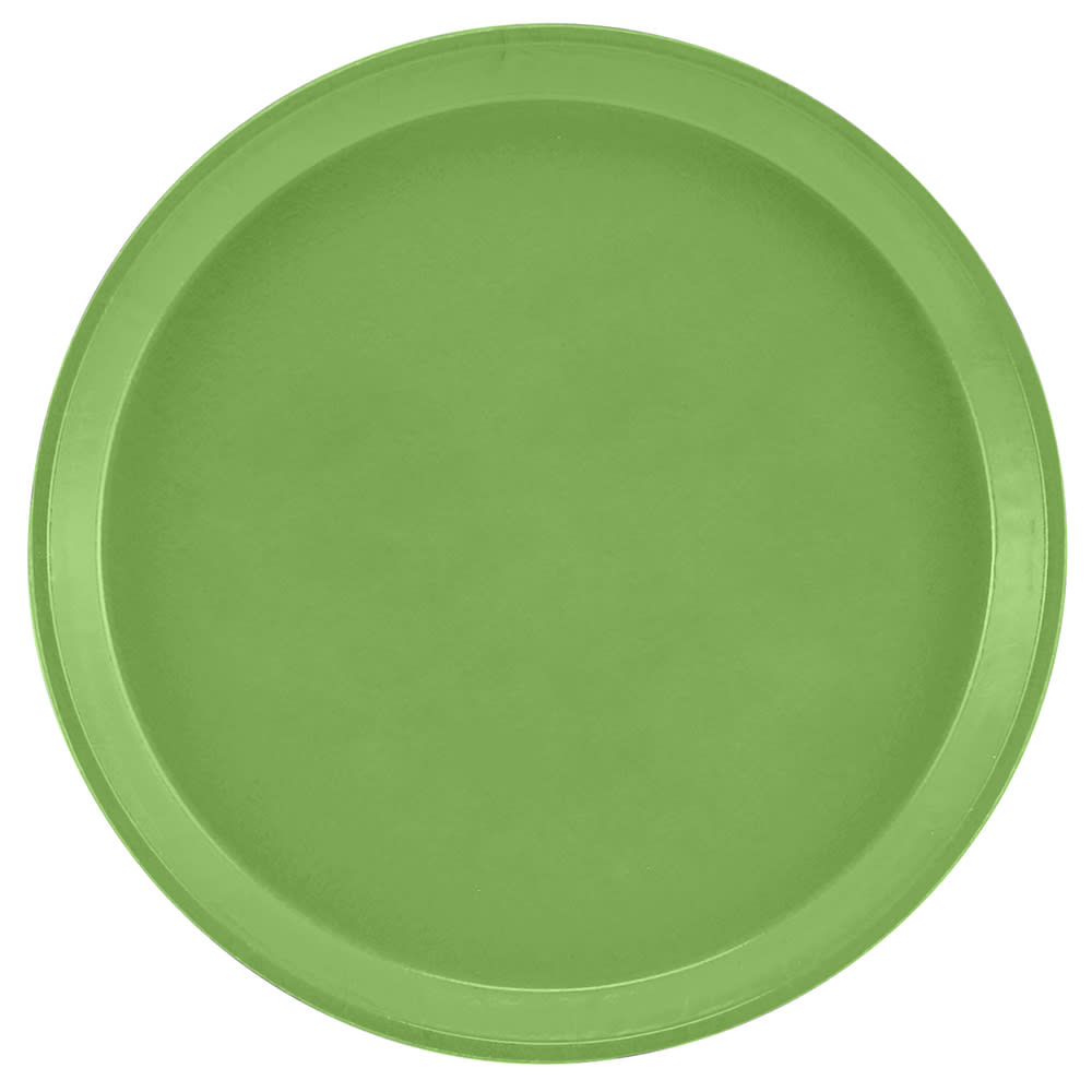 Cambro 1600113 16" Round Serving Camtray - Fiberglass, Limeade