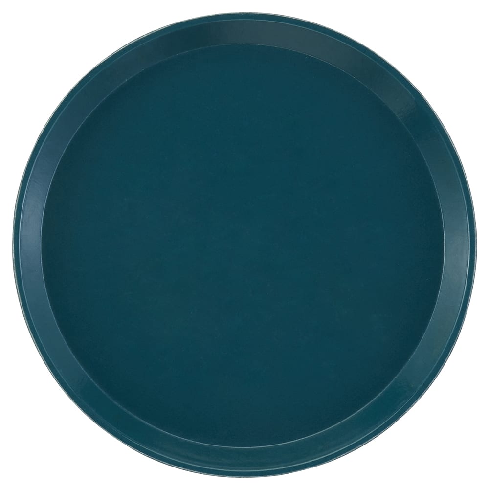 Cambro 1600414 16" Round Serving Camtray - Fiberglass, Teal