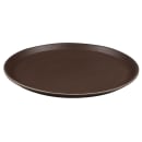 Cambro 1600CT138 16" Round Camtread Serving Tray - Fiberglass, Tavern Tan thumbnail 2
