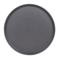 Cambro 1600CT138 16" Round Camtread Serving Tray - Fiberglass, Tavern Tan thumbnail 5