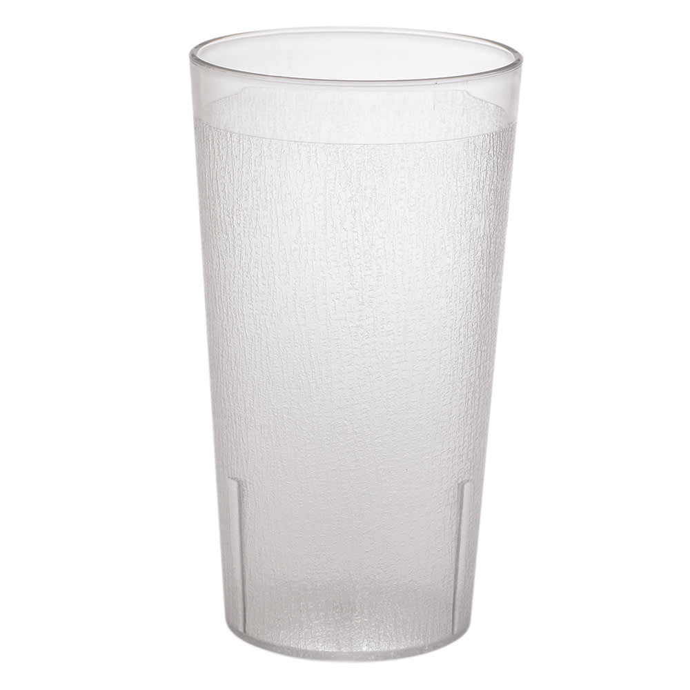 Cambro 1600CW152 17 oz Clear Textured Plastic Tumbler