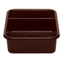 Cambro 1621CBP131 Cambox® Bus Box w/ (2) Compartments - 15 3/5" x 20 1/2" x 4 4/5", Dark Brown thumbnail 2