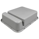 Cambro 1621CBP180 Cambox® Bus Box w/ (2) Compartments - 15 3/5" x 20 1/2" x 4 4/5", Light Gray thumbnail 5