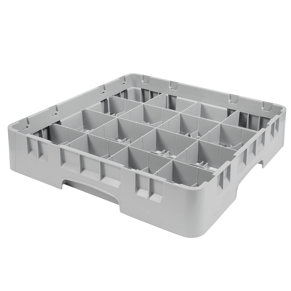 Cambro 16C258151 Camrack® Cup Rack w/ (16) Compartments - Soft Gray