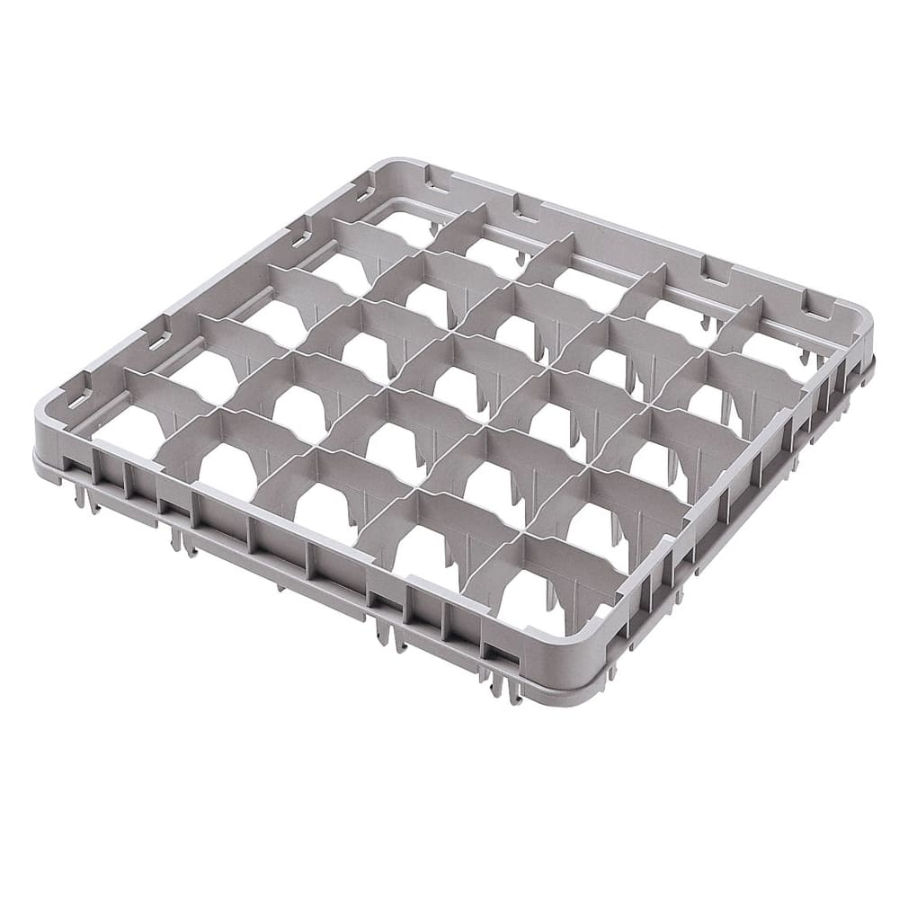 Cambro 16E4151 Full Size Stemware Rack Extender w/ (16) Compartments - Full Drop, Soft Gray