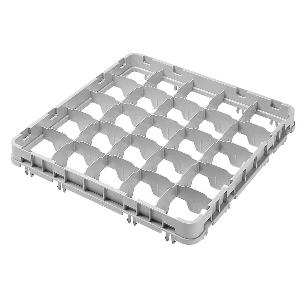 Cambro 16E5151 Full Size Stemware Rack Extender w/ (16) Compartments - Half Drop, Soft Gray