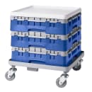 Cambro 16S318168 Camrack® Glass Rack w/ (16) Compartments - (1) Gray Extender, Blue thumbnail 2