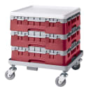 Cambro 16S318416 Camrack® Glass Rack w/ (16) Compartments - (1) Gray Extender, Cranberry thumbnail 2