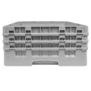 Cambro 16S638151 Camrack® Glass Rack w/ (16) Compartments - (3) Gray Extenders, Soft Gray thumbnail 2