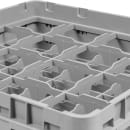 Cambro 16S638151 Camrack® Glass Rack w/ (16) Compartments - (3) Gray Extenders, Soft Gray thumbnail 5