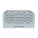 Cambro 16S738151 Camrack® Glass Rack w/ (16) Compartments - (3) Gray Extenders, Soft Gray thumbnail 2