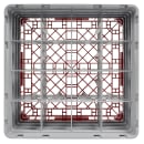 Cambro 16S800163 Camrack® Glass Rack w/ (16) Compartments - (4) Gray Extenders, Red thumbnail 3