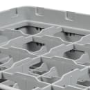 Cambro 16S800163 Camrack® Glass Rack w/ (16) Compartments - (4) Gray Extenders, Red thumbnail 5