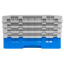 Cambro 16S900168 Camrack® Glass Rack w/ (16) Compartments - (4) Gray Extenders, Blue thumbnail 2