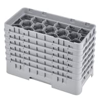 Cambro 17HS1114184 Camrack Glass Rack - (6)Extenders, 17 Compartment, Beige thumbnail 4