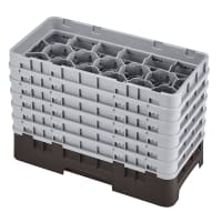 Cambro 17HS1114186 Camrack Glass Rack - (6)Extenders, 17 Compartment, Navy Blue thumbnail 4