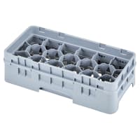Cambro 17HS318119 Camrack Glass Rack with Extender - 17 Compartment, Sherwood Green thumbnail 3