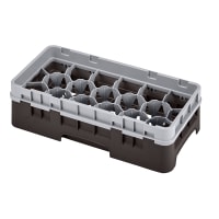 Cambro 17HS318416 Camrack Glass Rack with Extender - 17 Compartment, Cranberry thumbnail 3