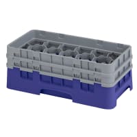 Cambro 17HS434167 Camrack Glass Rack - (2)Extenders, 17 Compartment, Brown thumbnail 3